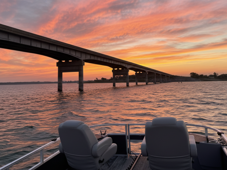 Family fishing on the Missouri River near Mobridge South Dakota