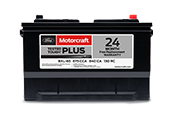 MOTORCRAFT® TESTED TOUGH® PLUS BATTERIES, $104.95 MSRP*